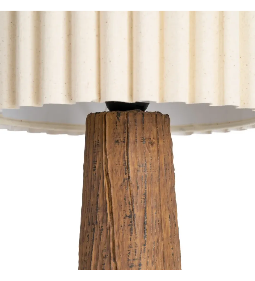 Lampa stołowa RESINMA 46 cm brązowa