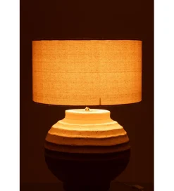 Lampa stołowa RETUL 62 cm terrakota beżowa