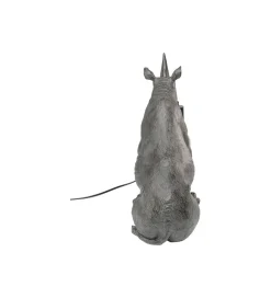 Lampa stołowa SITTING RHINO 42 cm szara