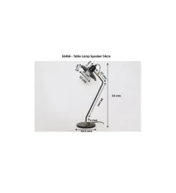 Lampa stołowa SPEAKER 54 cm czarna