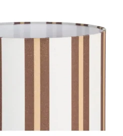 Lampa stołowa STRIPENMA 43 cm beżowa kremowa