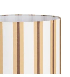 Lampa stołowa STRIPENMA 47 cm terrakota kremowa