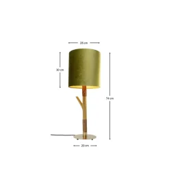 Lampa stołowa TWIG 74 cm zielona