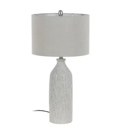Lampa stołowa UCHAT 73 cm ceramika szara