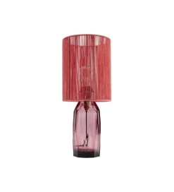 Lampa stołowa VECCHIO 42 cm różowa