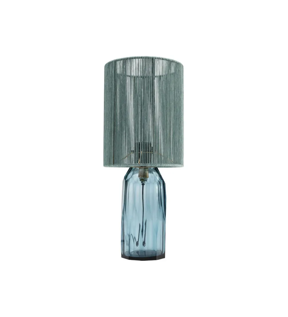 Lampa stołowa VECCHIO 42 cm niebieska