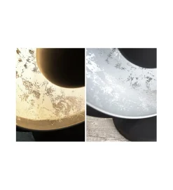 Lampa Studio 40 cm czarno srebrna