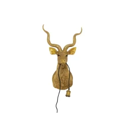 Lampa ścienna ANIMAL GOAT 45 x 74 cm złota