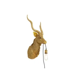 Lampa ścienna ANIMAL GOAT 45 x 74 cm złota