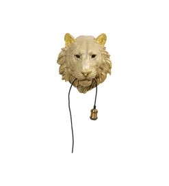 Lampa ścienna ANIMAL TIGER HEAD 34 cm złota
