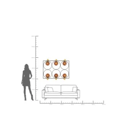 Lampa ścienna BALANCE CIRCLE 96 x 122 cm