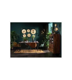 Lampa ścienna DISC 110 x 185 cm złota