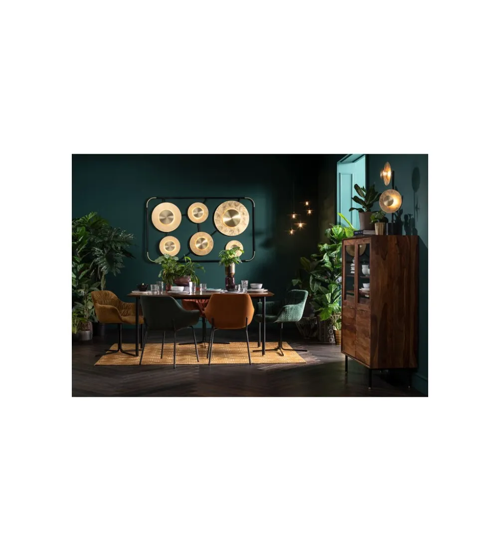 Lampa ścienna DISC 110 x 185 cm złota