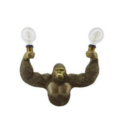 Lampa ścienna KING APE 50 cm złota