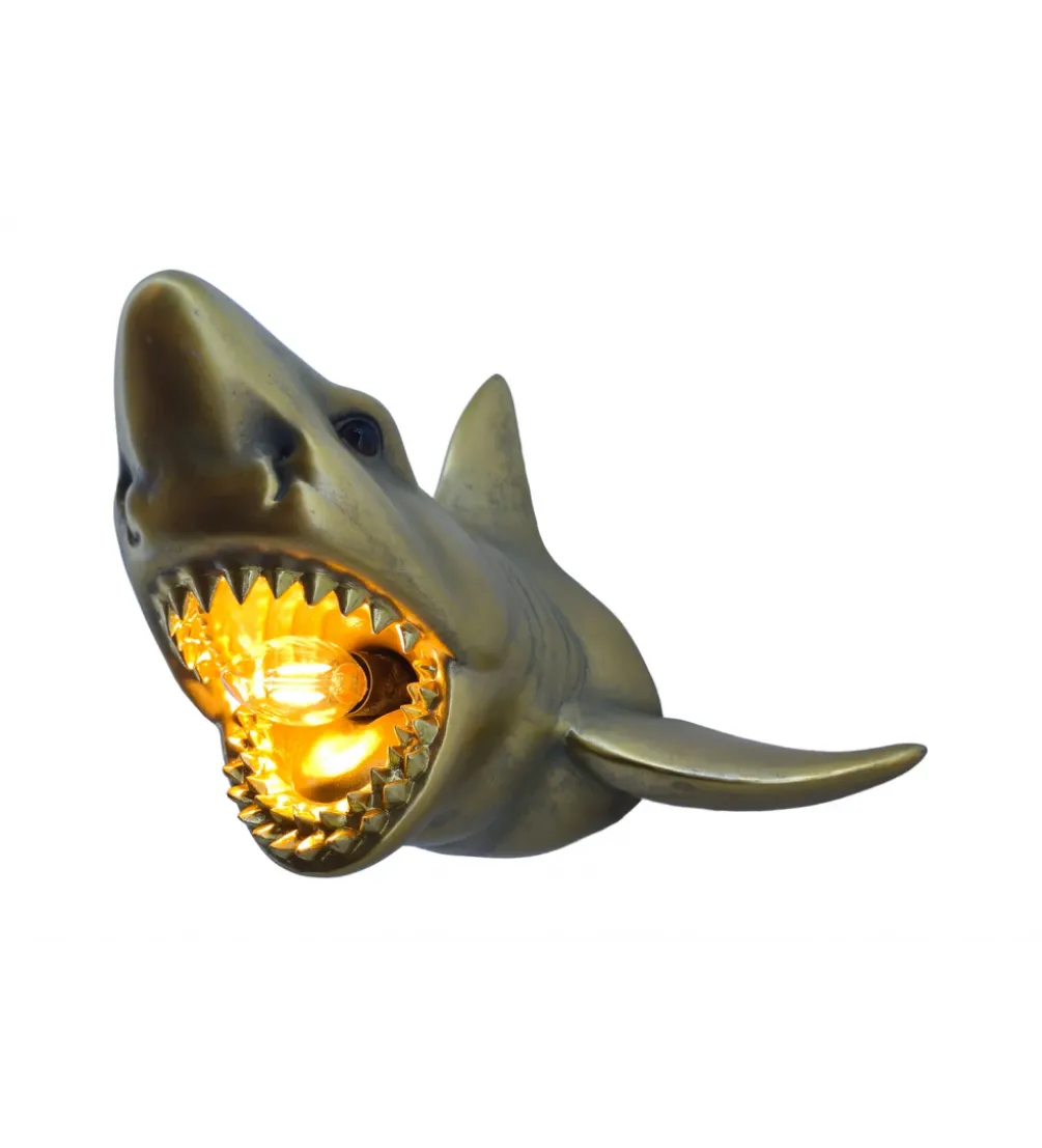 Lampa ścienna SHARK 40 cm złota