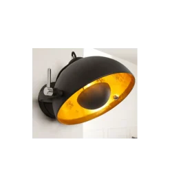 Lampa ścienna Studio czarno złota