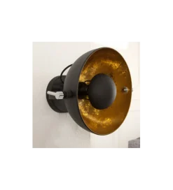 Lampa ścienna Studio czarno złota
