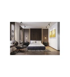 Lampa podłogowa Al capone tre 176 cm złota