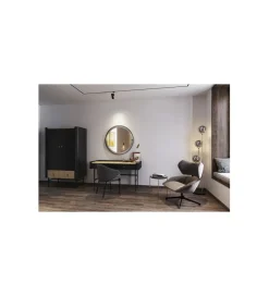 Lampa podłogowa Al capone tre 176 cm złota