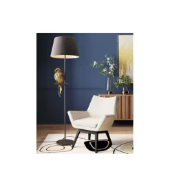 Lampa podłogowa ANIMAL PARROT 176 cm złota