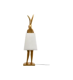 Lampa podłogowa ANIMAL RABBIT 150 cm złota