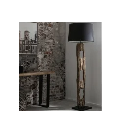 Lampa podłogowa BARRACUDA 177 cm czarna