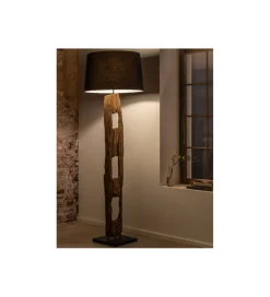 Lampa podłogowa BARRACUDA 177 cm czarna
