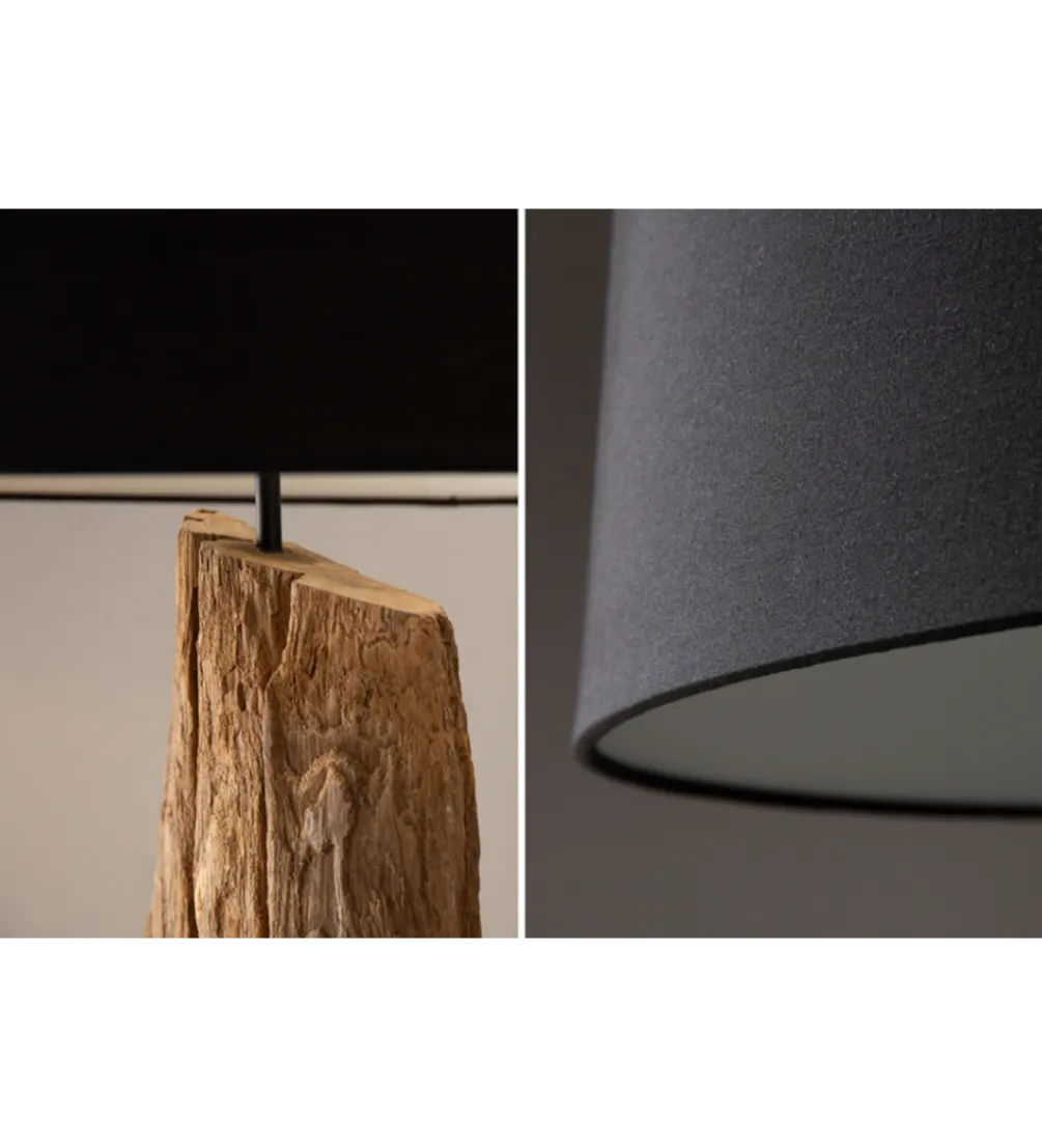 Lampa podłogowa BARRACUDA 177 cm czarna