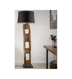 Lampa podłogowa BARRACUDA 177 cm czarna