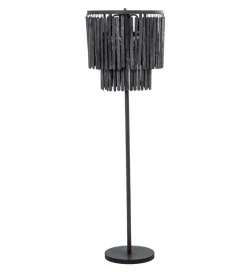 Lampa podłogowa BATERA 148 cm czarna
