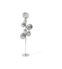 Lampa podłogowa BURBUJA 168 cm srebrna