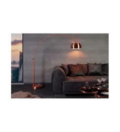 Lampa podłogowa 170-210 cm Big Bow miedziana rególowana