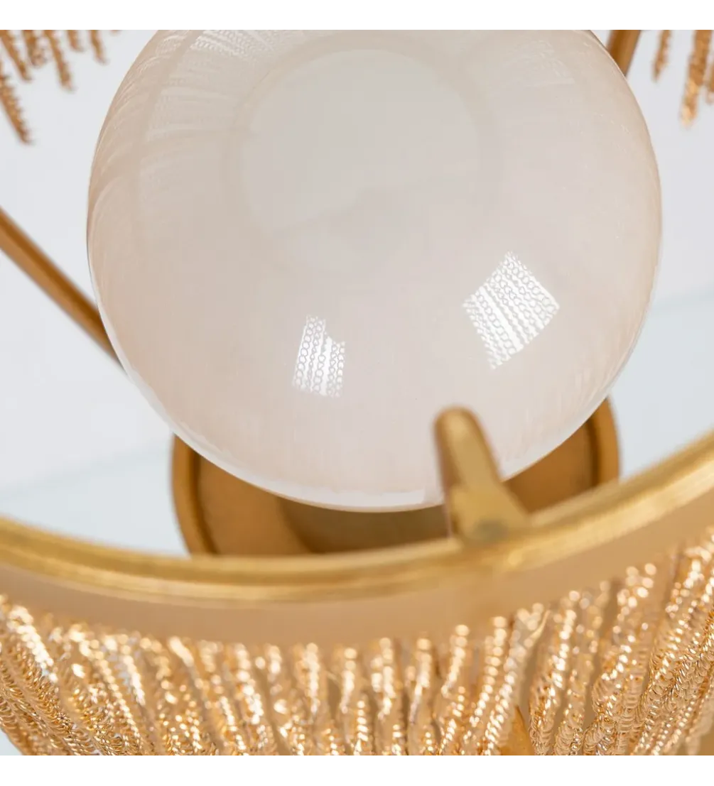 Lampa podłogowa DANCEY 151 cm złota