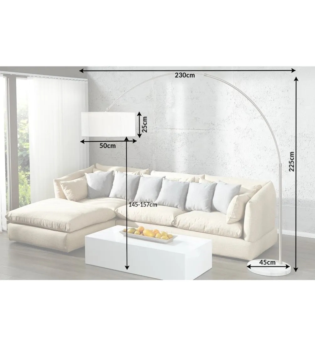 Lampa Podłogowa Extenso biała