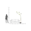 Lampa podłogowa FIVE FINGERS 215 cm złota
