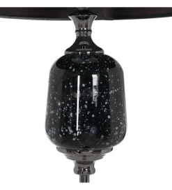 Lampa podłogowa HEMLA 156 cm szklana czarno szara