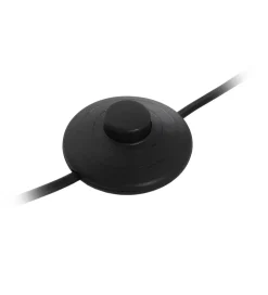 Lampa podłogowa HEMLA 156 cm szklana czarno szara