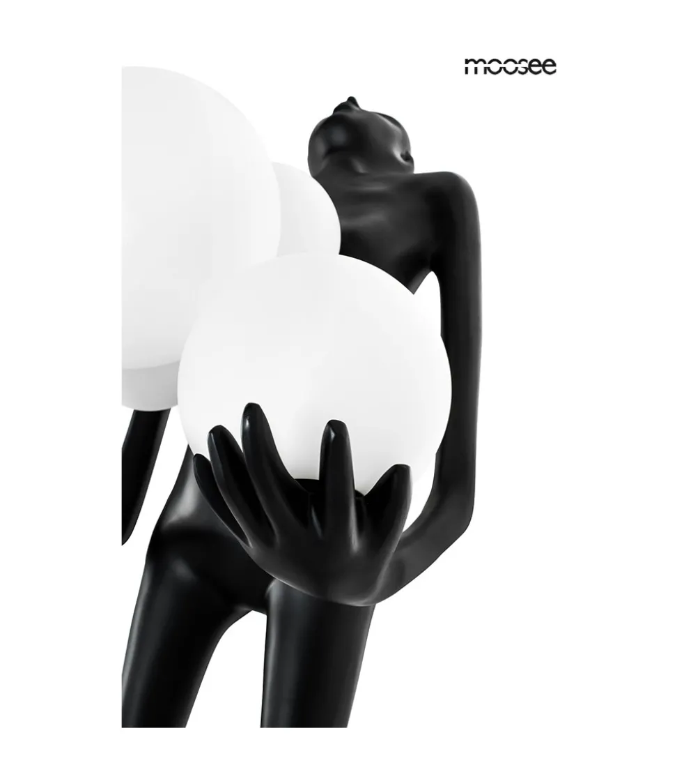 Lampa podłogowa HUMAN 180 cm czarna