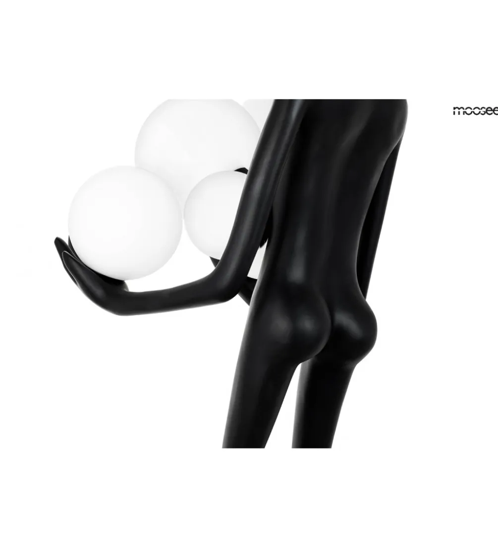 Lampa podłogowa HUMAN 180 cm czarna