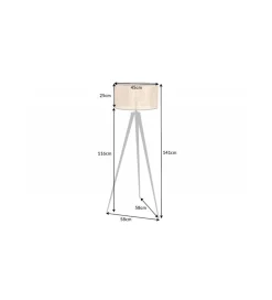 Lampa podłogowa JAWA Viviena 140 cm naturalna