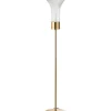 Lampa podłogowa KLER LED 155 cm złota