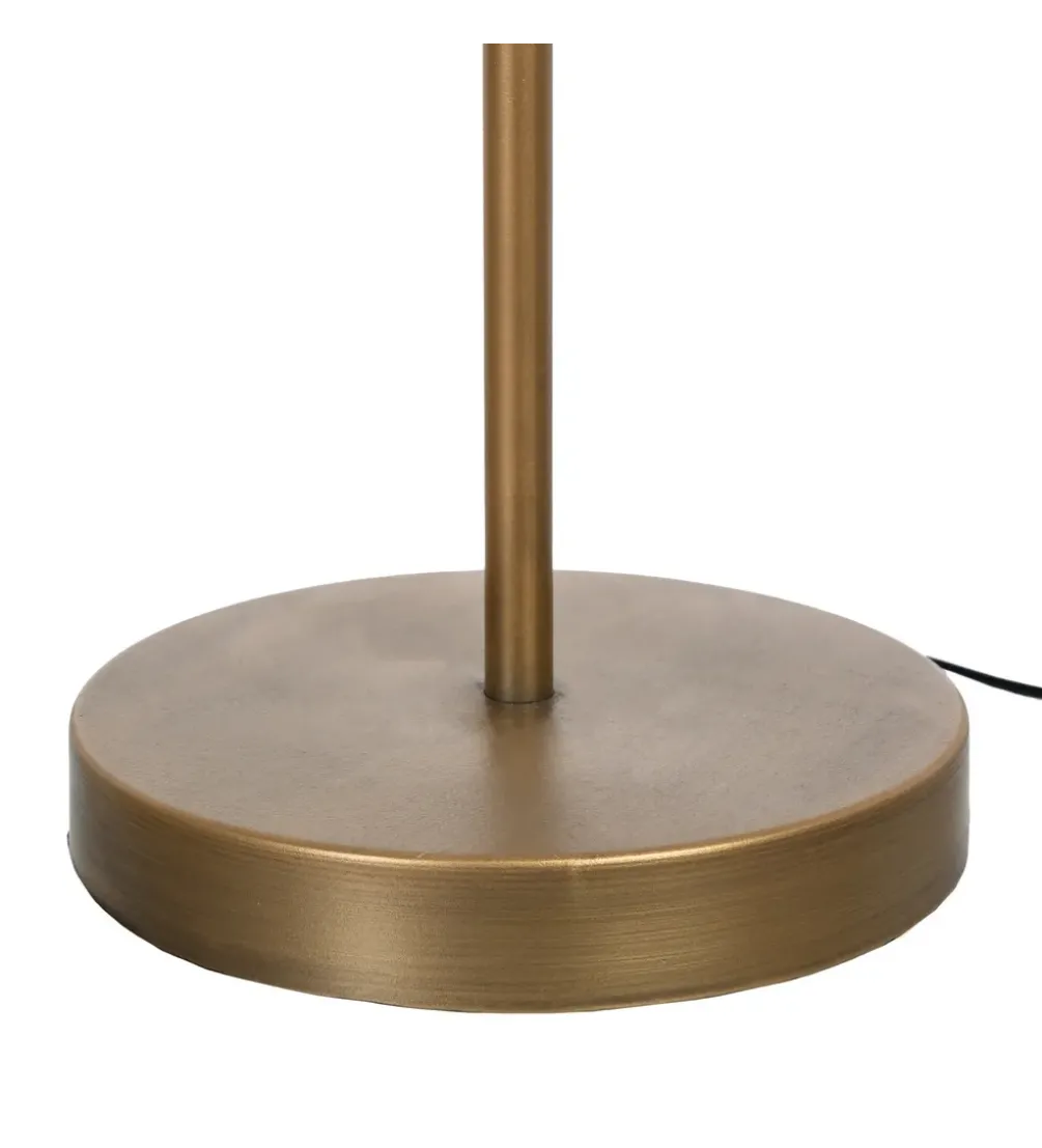 Lampa podłogowa KORGAL 152 cm naturalna złota