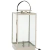 Lampa podłogowa LATARNIA 76 cm srebrna