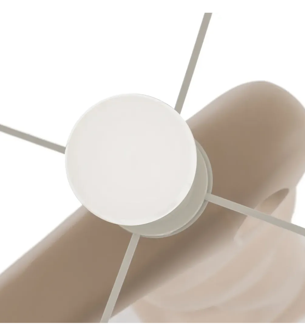 Lampa podłogowa LEKATU 128 cm kremowa