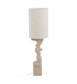 Lampa podłogowa LEKATU 128 cm kremowa