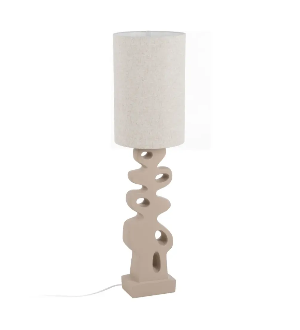 Lampa podłogowa LEKATU 127 cm kremowa