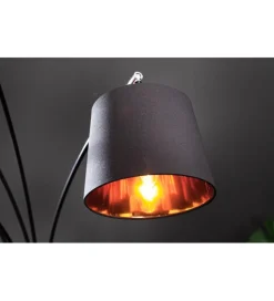 Lampa podłogowa Levels 202 cm czarno złota