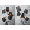 Lampa podłogowa Levels 178 cm czarno złota