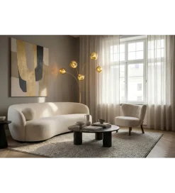 Lampa podłogowa LIQUID DIAMOND 202 cm złota