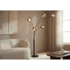 Lampa podłogowa LIQUID DIAMOND 202 cm szara